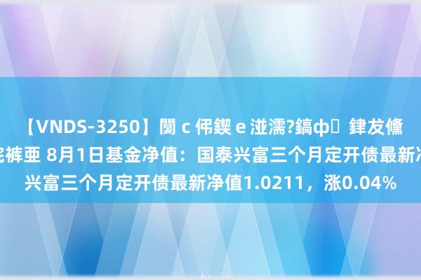 【VNDS-3250】闅ｃ伄鍥ｅ湴濡?鎬ф銉犮儵銉犮儵 娣倝銇叞浣裤亜 8月1日基金净值：国泰兴富三个月定开债最新净值1.0211，涨0.04%