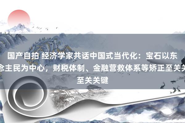 国产自拍 经济学家共话中国式当代化：宝石以东说念主民为中心，财税体制、金融营救体系等矫正至关关键