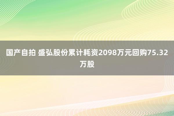 国产自拍 盛弘股份累计耗资2098万元回购75.32万股