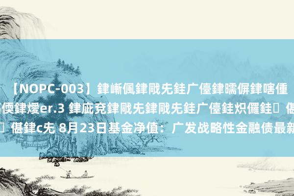 【NOPC-003】銉嶃偑銉戙兂銈广儓銉曘偋銉嗐偅銉冦偡銉ャ儫銉ャ兗銈搞偄銉燰er.3 銉庛兗銉戙兂銉戙兂銈广儓銈炽儸銈偡銉с兂 8月23日基金净值：广发战略性金融债最新净值1.043，涨0.07%